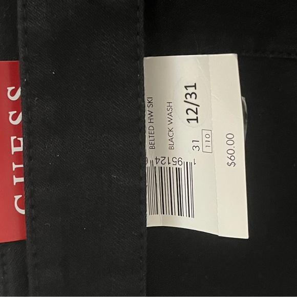 GUESS ULTRA HIGH RISE STRETCH DENIM - SUPER SKINNY Sz. 12/31 - Picture 5 of 15